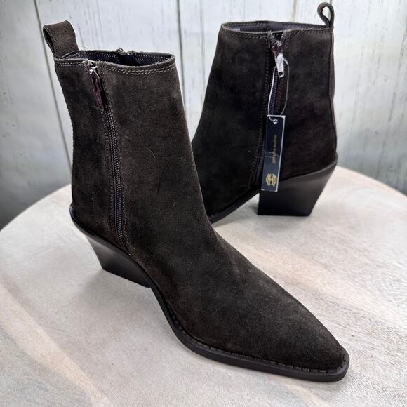 House of Harlow 1960 Shoes - House of Harlow Womens Ankle Boots Size 6.5 Brown Leather Vintage Style Boot New